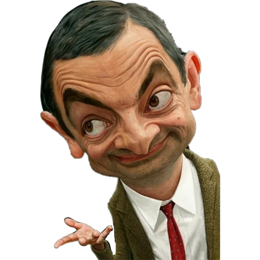 Стикер Telegram «Mr. Bean Caricatures» 🤷