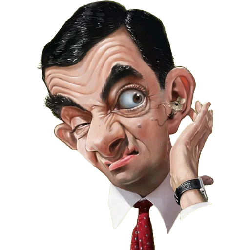 Mr. Bean Caricatures sticker 😉