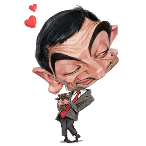 Стікер Telegram «Mr. Bean Caricatures» 💕