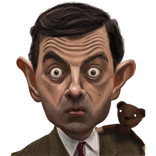 Mr. Bean Caricatures emoji 🙄