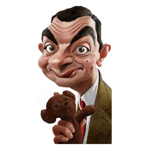 Mr. Bean Caricatures sticker 🧸