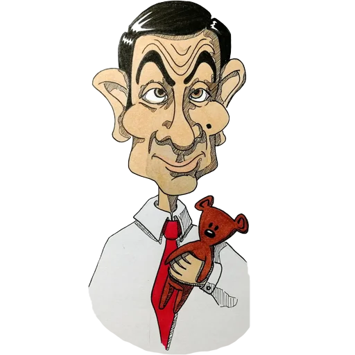 Стікер Telegram «Mr. Bean Caricatures» 🧸
