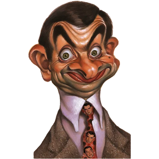 Стікер Telegram «Mr. Bean Caricatures» 😊