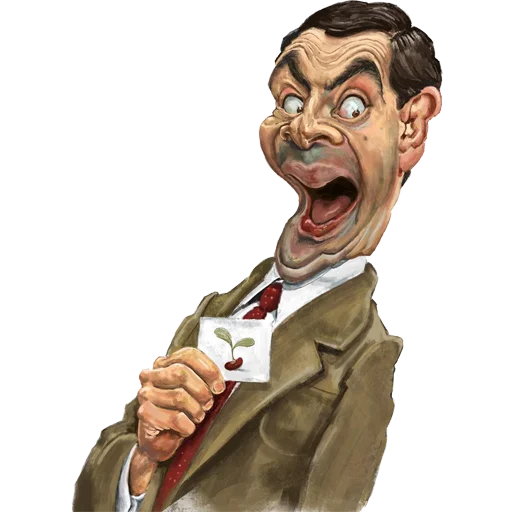 Mr. Bean Caricatures emoji 🍃