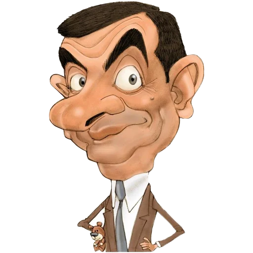Стікер Telegram «Mr. Bean Caricatures» 🙂