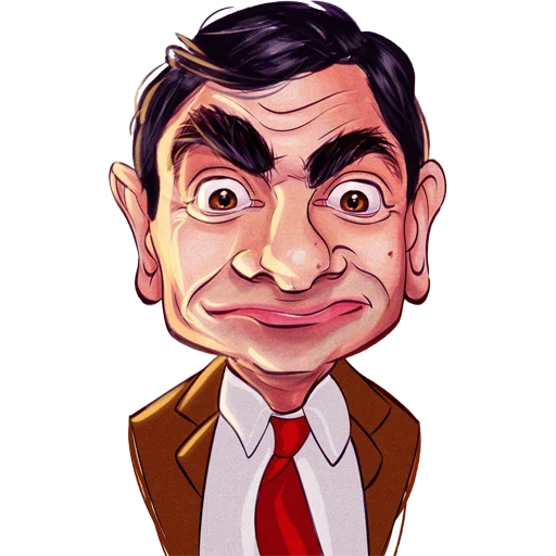 Стикер Telegram «Mr. Bean Caricatures» 🙂