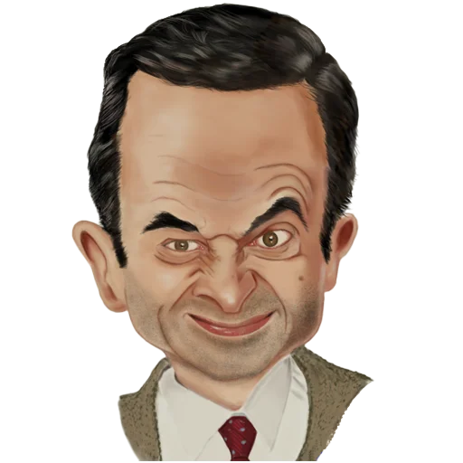 Mr. Bean Caricatures stiker 🙂
