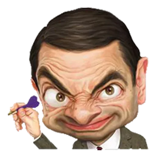Mr. Bean Caricatures sticker 🎯