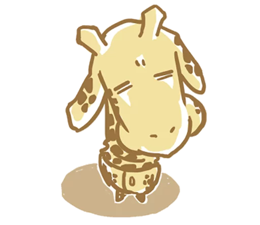 Telegram Sticker «Mr.Giraffe» 😑