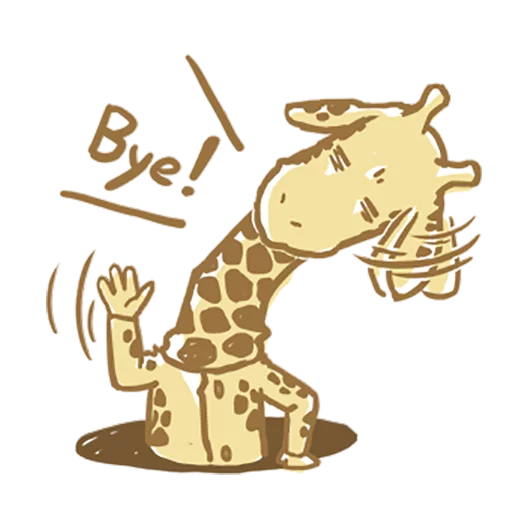 Mr.Giraffe sticker 👋