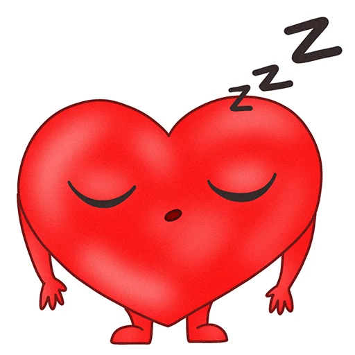 Telegram Sticker «Mr. Heartman» 😴