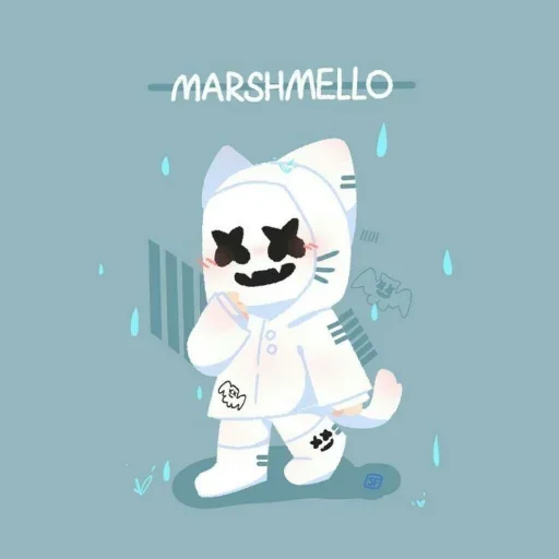 Telegram stiker «Mr Marshmello» 🤪