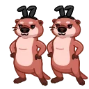Hotter Otter emoji 👯‍♀️