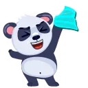 Mr. Panda emoji 🥳