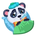 Mr. Panda emoji 🤒