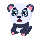 Mr. Panda emoji 😮