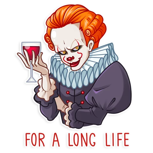 Pennywise sticker 🍷