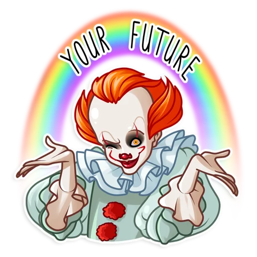 Pennywise sticker 🌈