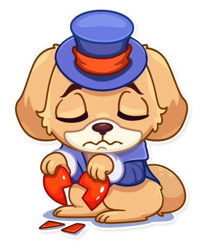 Mr. Pup emoji 💔