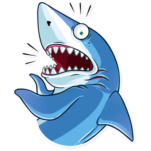 Стікер Telegram «It's a Shark!» 😨