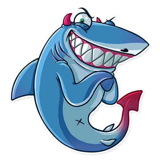 Telegram Sticker «It's a Shark!» 😈