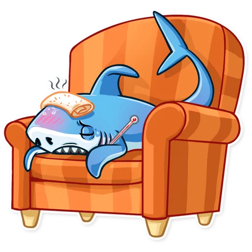Стикер Telegram «It's a Shark!» 🤒