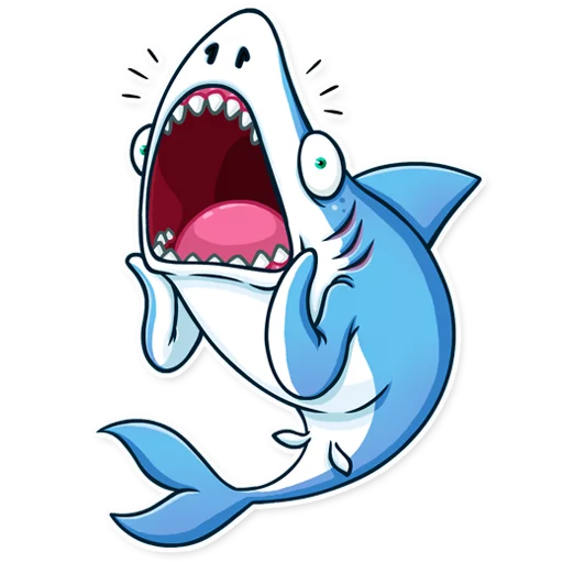 Telegram Sticker «It's a Shark!» 😱