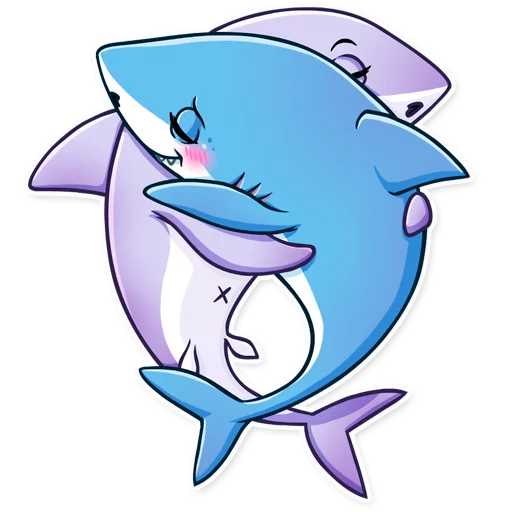 Telegram stiker «It's a Shark!» 