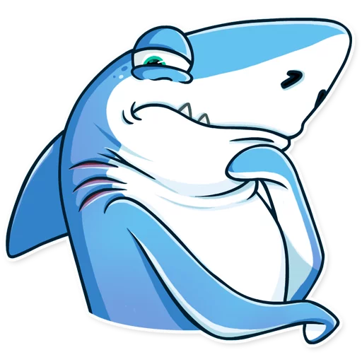It's a Shark! stiker 🤔