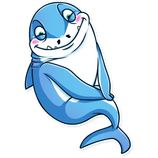 Стікер Telegram «It's a Shark!» 😚