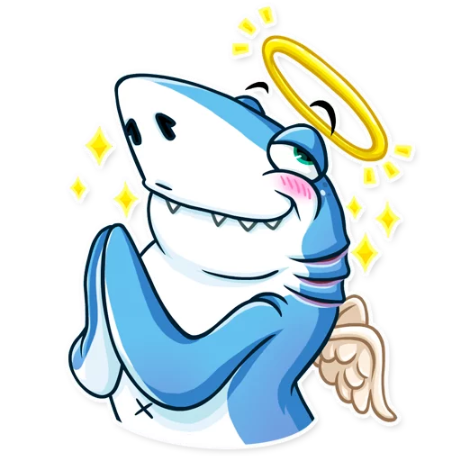 Telegram stiker «It's a Shark!» 