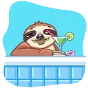 Sloth sticker 🍸