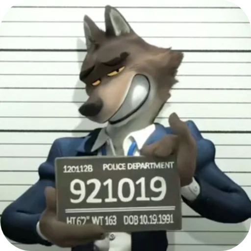 Mr Wolf stiker 🧸