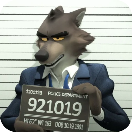 Mr Wolf stiker 🧸