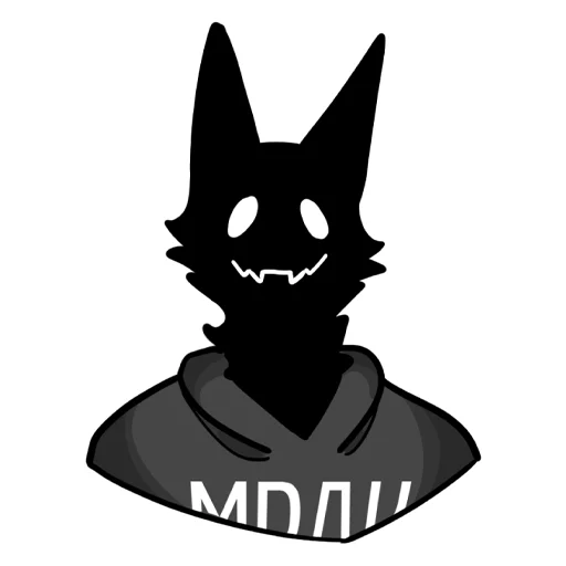 Telegram stiker «МРАК» 😁