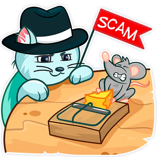 Стикер Telegram «Mrrr. Cat - BlackHat Coin (BLKC)» ❗️