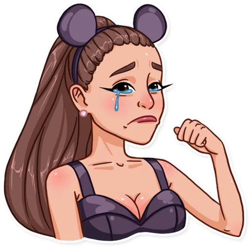 Telegram Sticker «Ariana Grande» 😢