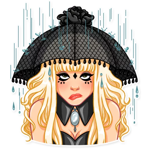 Lady Gaga emoji ☔️