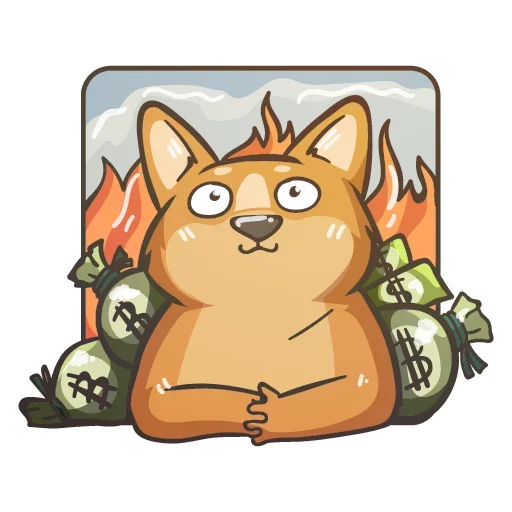 Telegram Sticker «Crypto Doge» 🔥