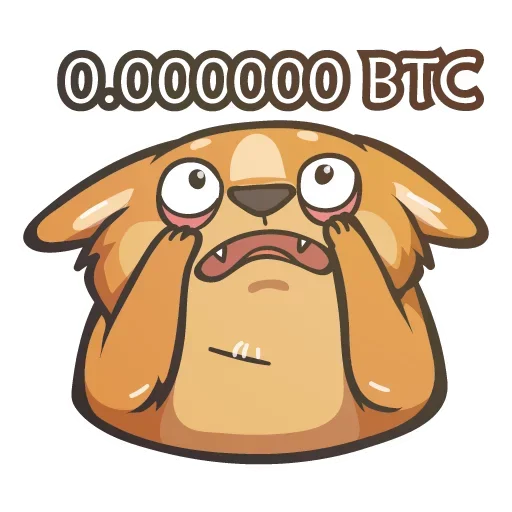 Стикер Telegram «Crypto Doge» 😵