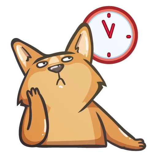 Crypto Doge emoji ⏰