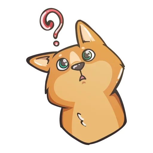 Telegram Sticker «Crypto Doge» ❓