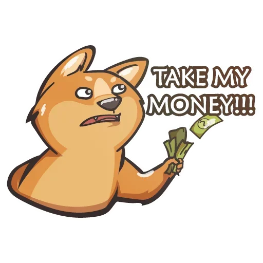 Telegram Sticker «Crypto Doge» 💵