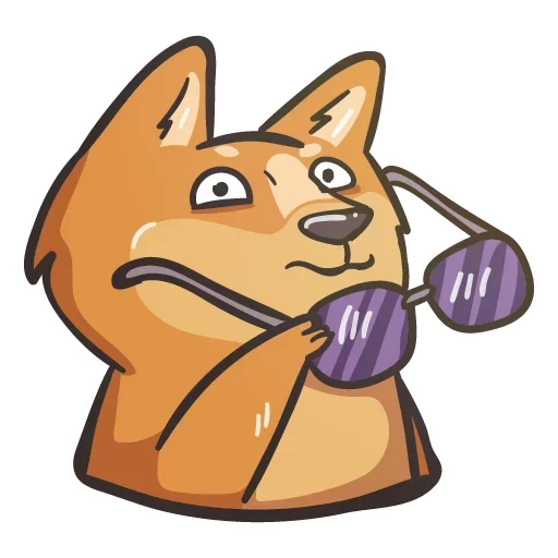 Telegram Sticker «Crypto Doge» 😎