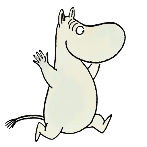 Telegram stiker «Moomin» 🏃