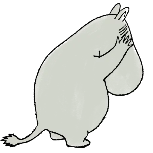 Telegram stiker «Moomin» 😞