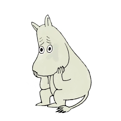 Telegram Sticker «Moomin» 😞