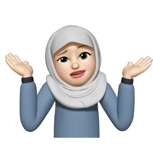 Muslima emoji 🤚