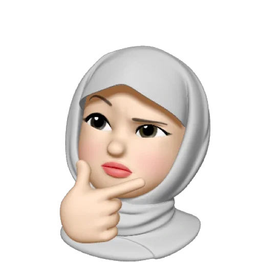 Muslima  emoji 🤔
