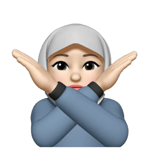 Muslima emoji 🙅‍♀️